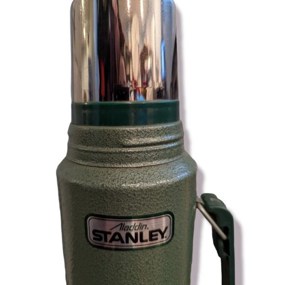 Stanley Dining Aladdin Stanley Vacuum Bottle No A944dh Quart Steel Thermos Green Poshmark